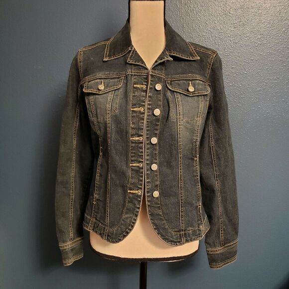 AMI Denim Jacket Small Staple Normcore Capsule Minimalist Earthgirl Earthy - Picture 1 of 5